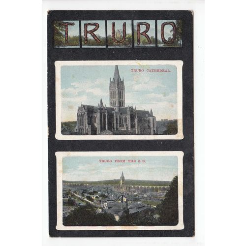 Multiview of Truro 1911 Postcard Cornwall Argalls Series