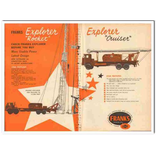 CABOT SHOPS INC 1959 check Franks Explorer Rocket Cruiser vintage ad