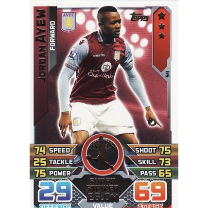 Match Attax 2015/2016 54 Jordan Ayew Aston Villa