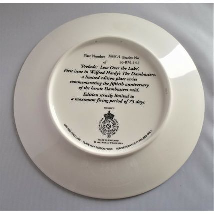 Royal Worcester The Dambusters Prelude Low Over the Lake Fine Bone China Plate