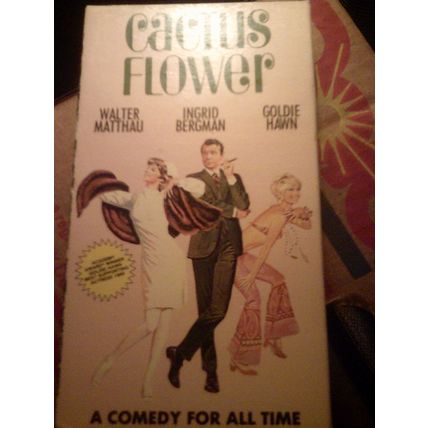 Cactus Flower VHS - Ingrid Bergman, Walter Matthau, Goldie Hawn