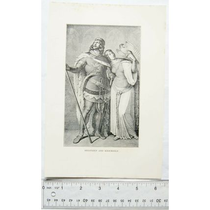 1899 illustration - Siegried and Kriemhild