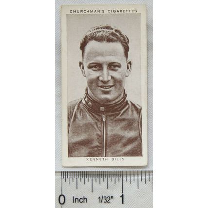 1939 Churchmans Kings of Speed No. 25 Kenneth Bills