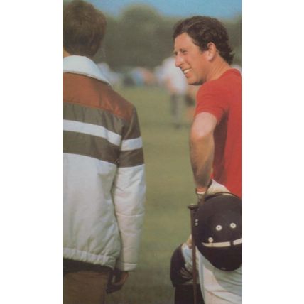 Prince Charles The Polo Game Player Royal Postcard