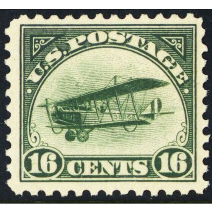 C2, Mint LH VF 16¢ Early Airmail Stamp - Stuart Katz
