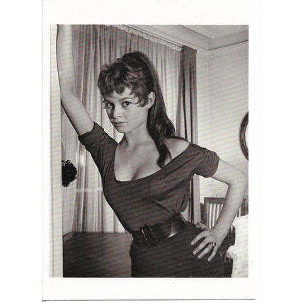 Photographic Postcard - Brigitte Bardot, 1950 - Photographed by Philippe Halsman