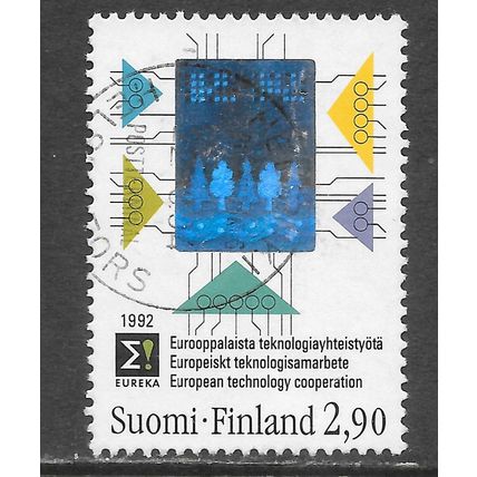 FINLAND 1992 EUREKA HOLOGRAM TECHNOLOGY COOPERATION EUROPEAN USED