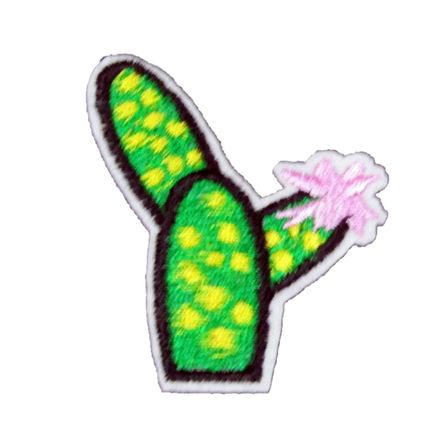 Cactus Iron On Patch Motif Decoration Badge Kids Child Children Cacti Fun P474
