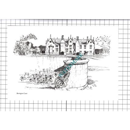 Barrington Court Somerset - 1980's Cutting / Print