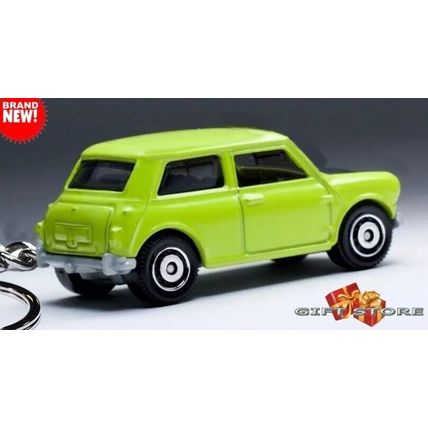 RARE KEYCHAIN GREEN BLACK AUSTIN MORRIS 1275 MINI COOPER CUSTOM GREAT GIFT