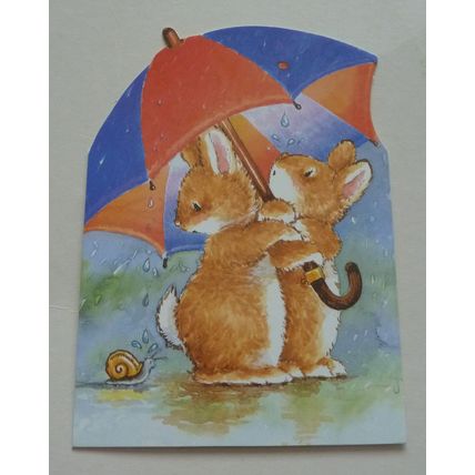 5 x MARGARET SHERRY COLLECTION BIRTHDAY CARDS - BEST BUNNY COMPANY - UNUSED