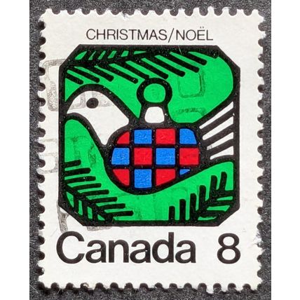 STAMP Canada SG765 1973 8c Christmas Bird Decoration Used