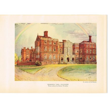 BRAMSHILL PARK, HAMPSHIRE, BOOK ILLUSTRATION (PRINT), 1944