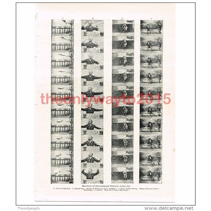 Specimens of Cinematographic Subjects, Book Illustration (Print), c1907