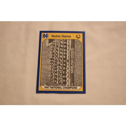 1947 National Champions 1990 Collegiate Collection Notre Dame NO. 109