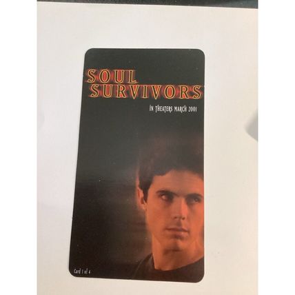 2001 Soul Survivors Horror Movie Promo Card #1 Wes Bentley 3.5” x 6” NM Conditio