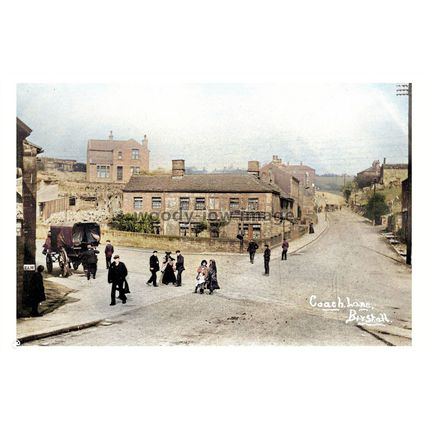 ptc4162 - Yorks. - Damage near Coach Lane in Birstall village c1905 - print 6x4