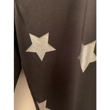 Live Love Dream Women's Silver Star Theme Yoga Leggings Pants Black Size XL