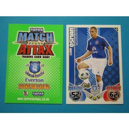 135. Leon Osman - Everton - Match Attax 2010/11 Football Card EF1
