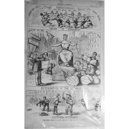 Our Common Schools as They Are... Sectarian bitterness... by Th. Nast - HW 1870