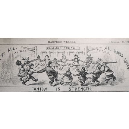 Our Common Schools as They Are... Sectarian bitterness... by Th. Nast - HW 1870