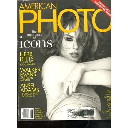 AMERICAN PHOTO MAGAZINE -NICOLE KIDMAN Cover Vintage May/June 2000 EXC.