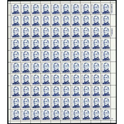 Alden Partridge Sheet of One Hundred 11 Cent Postage Stamps Scott 1854
