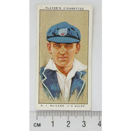 1934 Players Cricketers No. 45 S. J. McCabe, New South Wales & Australia