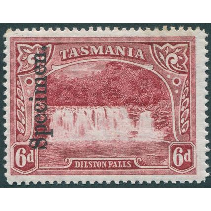 Tasmania 1900 6d lake Specimen SG236s