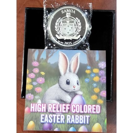 1 Oz Silver Proof Collectible High Relief Easter Rabbit BUYER CHOOSES SERIAL #