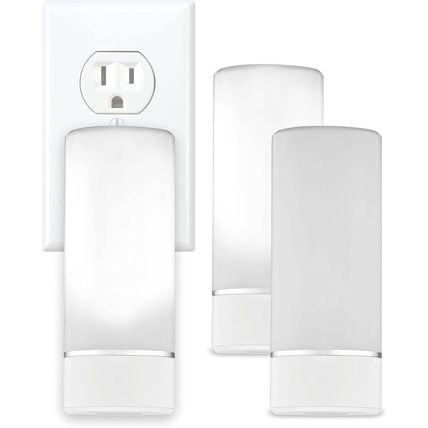 Sunbeam 3-Pack Emergency Power Failure Night Lights, 5-In-1, Multi-Color LED Lig