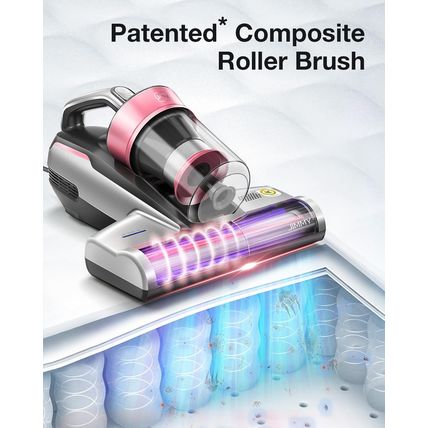 Jimmy Mattress Vacuum Cleaner, Bed Vacuum Cleaner with UV-C Light & Ultrasonic,