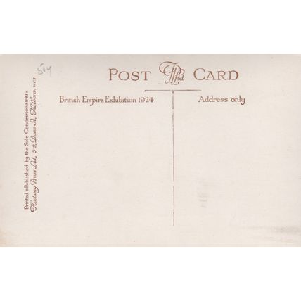 EC504 1924 BRITISH EMPIRE EXHIBITION -THE AMUSEMENT PARK . R/P POSTCARD