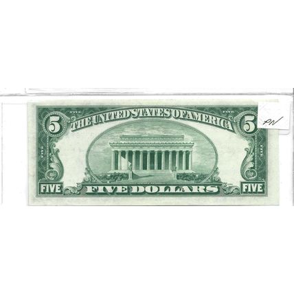 1953-A US $5.00 US Silver Certificate Crisp UNC