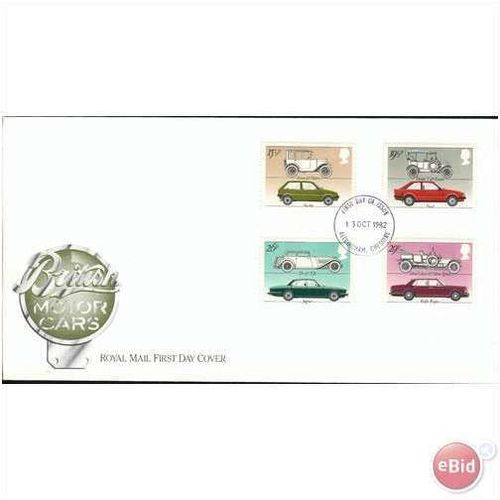 GB FDC 1982 - British Motor Cars - (mint) Cheshire
