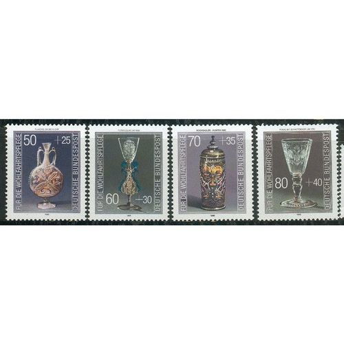 Germany 1986 - SG2143-46 - Humanitarian Relief Funds - Glassware (unused)