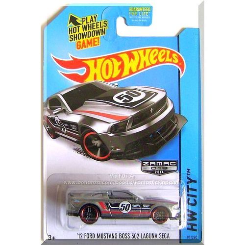 Hot Wheels - '12 Ford Mustang Boss 302 Laguna Seca: ZAMAC #018 - HW City #91/250