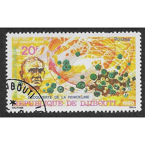 DJI 1980 20f 'ANNIVERSARIES' FINE USED (EBID 54-958)