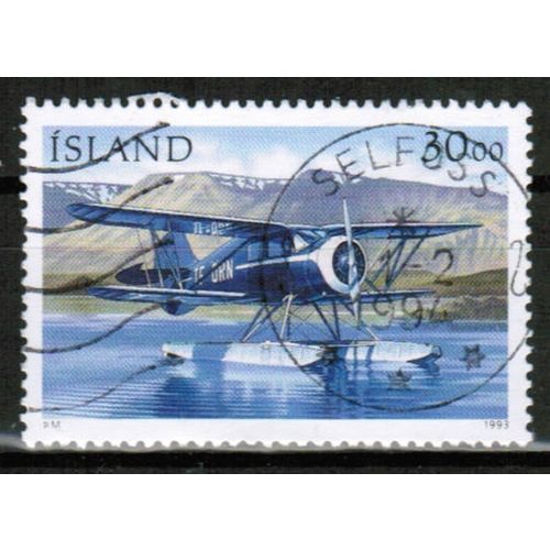 1994 Iceland Sc# 774 used - Seaplane Waco YKS-7 - 30.00 kr