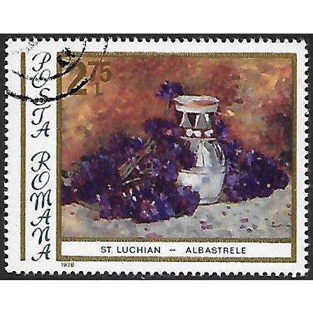 Mi 3386: 2 L. 75 multicoloured Cornflowers (Stefan Luchian (1868-1916)).