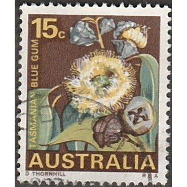 Australia 1968 $0.15c Value. State Floral Emblems. Tasmanian Blue Gum. Fine Used