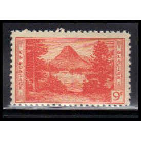 748 9c Glacier National Park Barely Clears MNH Z1572