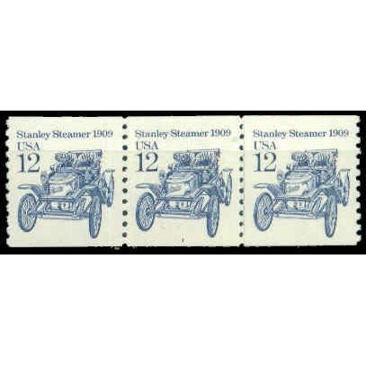 2132v 12c Stanley Steamer Very Fine MNH Dry Gum PNC 1/3 P0918