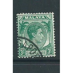 singapore stamp perf 14 sg3 sg 3 vfu