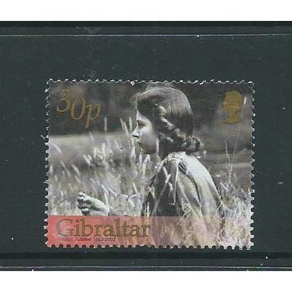 gibraltar stamps sg997 used royalty sg 997 2002 golden jubilee