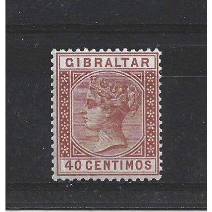 Gibraltar.SG27 40c Orange-Brown.Mounted Mint.Apr24