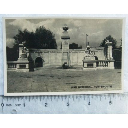 vintage postcard War Memorial, Portsmouth