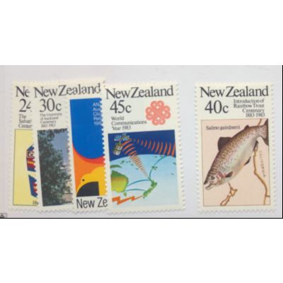 New Zealand Stamps Scott #771 To 775, Mint Hinged