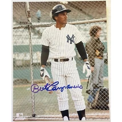Bert Campaneris Signed Autographed Glossy 8x10 Photo New York Yankees