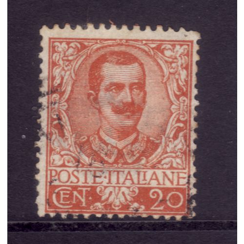 ITALY 1901 SG66 20c ORANGE FINE USED #4
